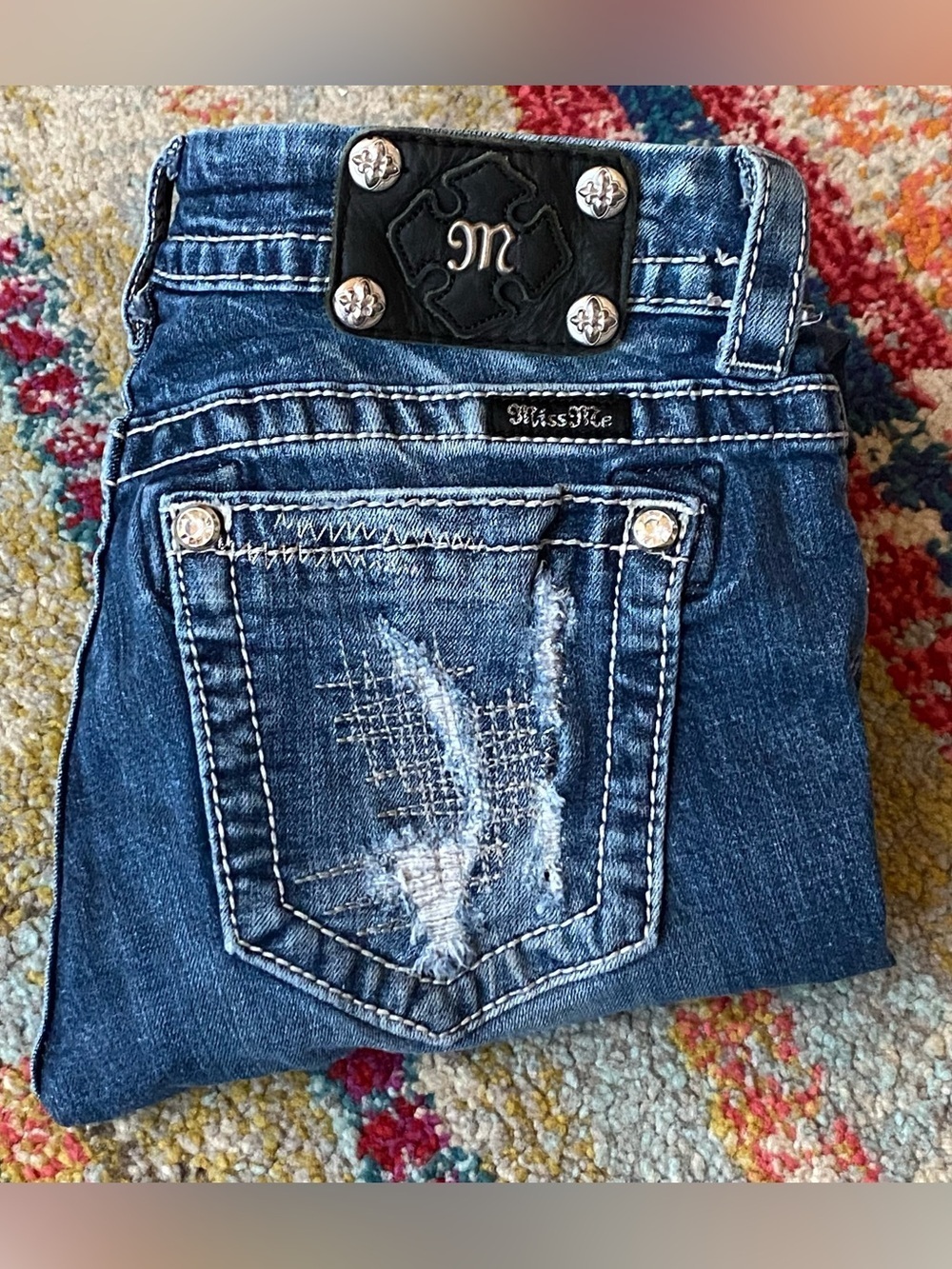 Miss Me Rhinestone Bootcut Jeans Women’s Size 27